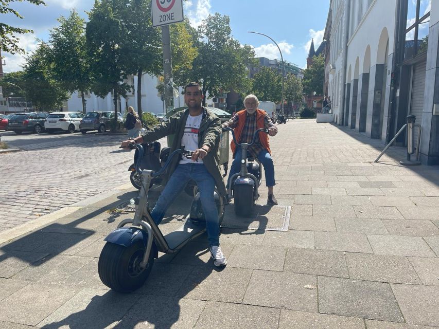 2 Hours Hamburg E-scooter Tour - Stop by Stop: Michaelis Kirche to Landungsbrücken