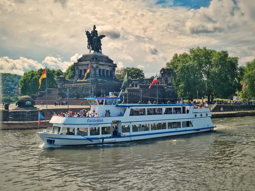 2-River Day-trip by boat to Koblenz and return from Alken - A Value-Packed River Cruise from Alken to Koblenz