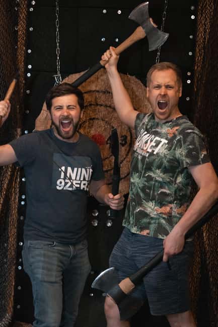 AXE THROWING & ENJOYING DRINKS IN COLOGNE'S FIRST AXE THROWING BAR - Arriving at WoodCutter Köln, a simple plan for a standout night