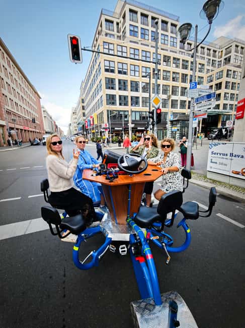 Beer Bike & Party Bike: Unforgettable Berlin City Tour incl. pickup - Price and logistics: what the $40 per person really covers