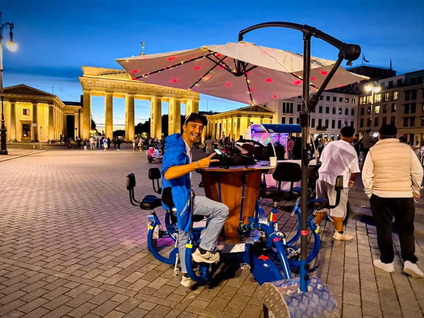 Beer Bike & Party Bike: Unforgettable Berlin City Tour incl. pickup - The route: Brandenburg Gate to Berlin Cathedral in a tight, friendly loop