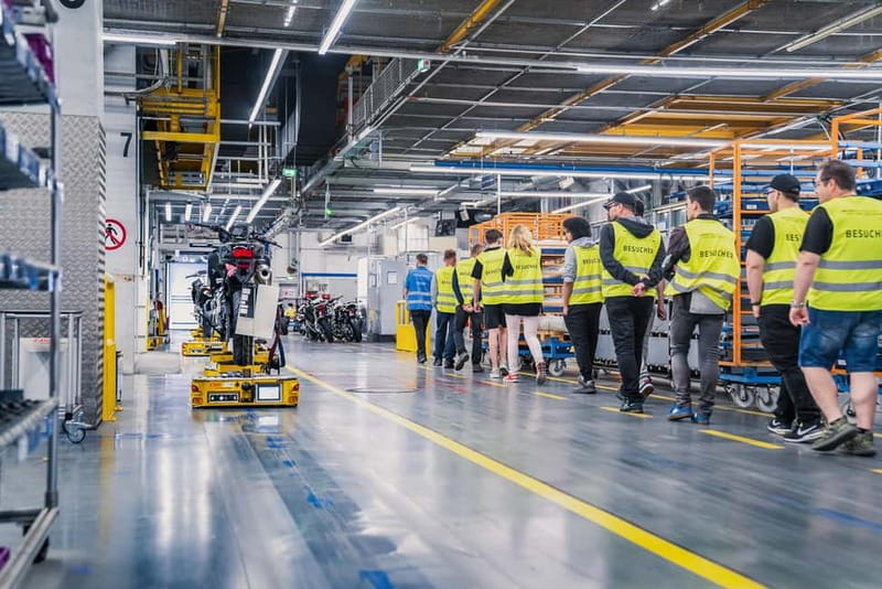 Berlin: BMW Motorrad Production - See How Bikes Are Built - The C-hook system in Berlin, and why it matters to watch in person