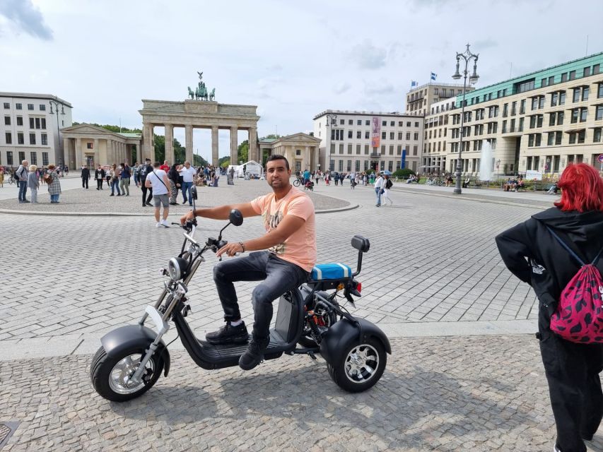 Berlin City: 2 Hour Guided Fat Tire E-Scooter Tour - Brandenburg Gate and the Reichstag Area: Where Photos Meet Real Context