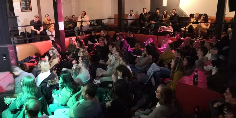 Berlin: Eastern European Comedy Special Ticket and Free Shot - Where the comedy happens: Mitte, Bergstraße, and a cinema tucked behind Z-Bar