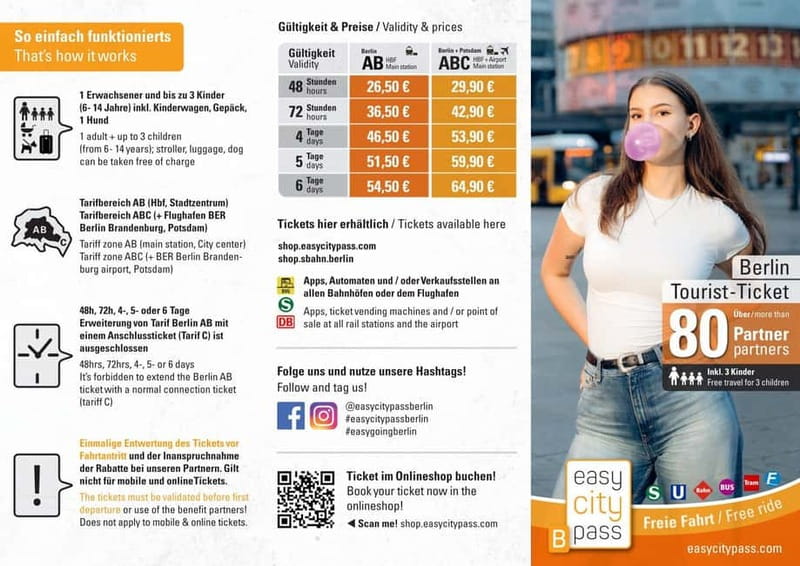 Berlin: EasyCityPass Zone ABC Transportation and Discounts - Price and value: when $32 makes sense, and when it might not