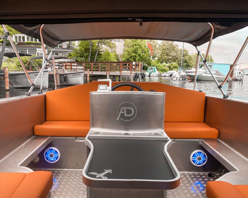 Berlin: Electric Boat Rental for self-driving 2 hrs - Privacy and who it really suits (and who may want something else)