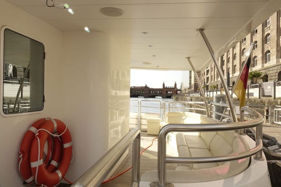Berlin: Exclusive Boat Tour on a Solar-Powered Catamaran - Audio guides in multiple languages: how the no-speaker setup works