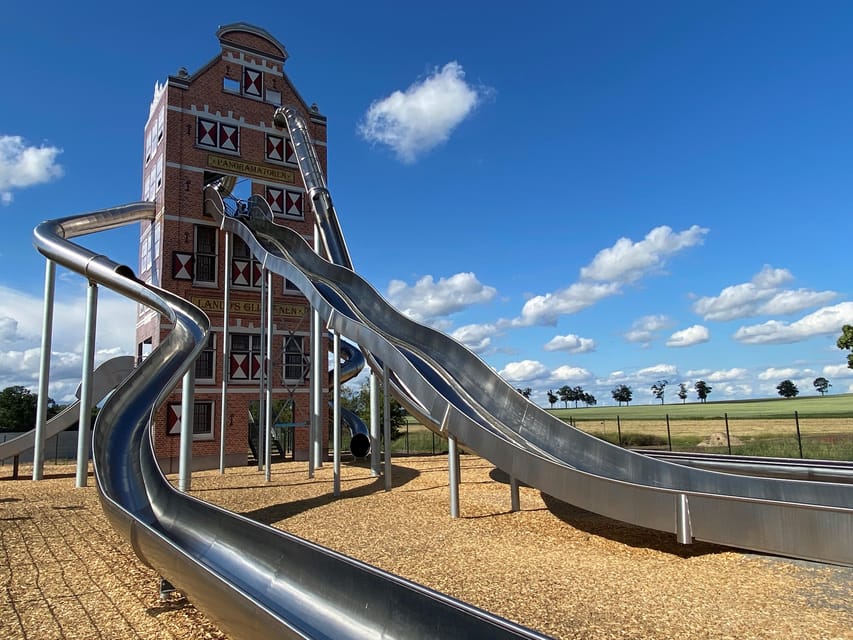 Berlin: Holland-Park day ticket - The slide tower, where you choose bravery at 21 meters