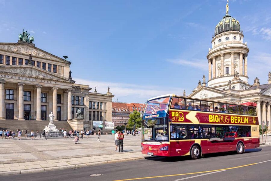 Berlin: Hop-On Hop-Off Sightseeing Bus with Boat Options - Comfort, sound, and small realities on an open-top bus