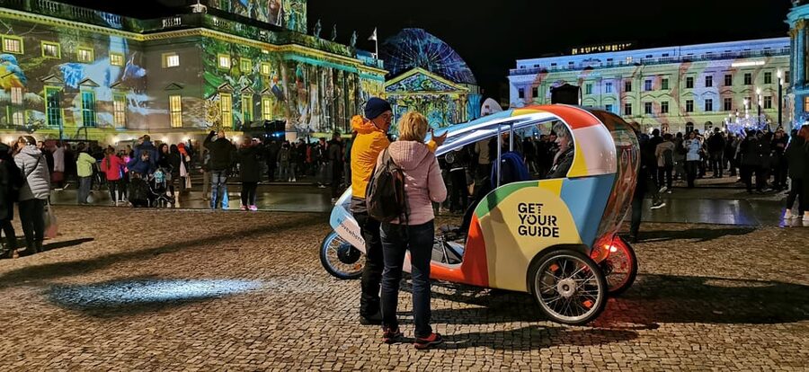 Berlin: Illuminated Berlin by Bike Taxi - Festival of Lights seen from two wheels, with less foot slog