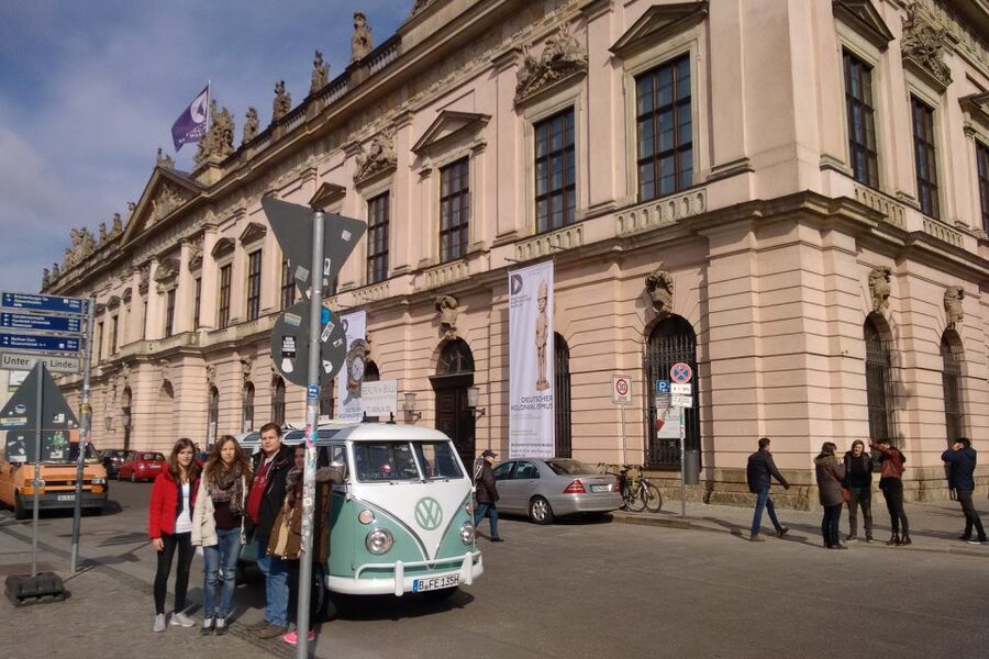 Berlin: Private Sightseeing Tour in Iconic Oldtimer VW Bus - Potsdamer Platz and the shift from old streets to modern Berlin