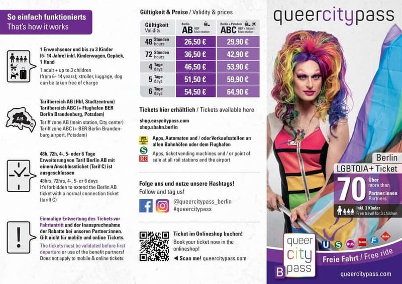 Berlin: QueerCityPass with Transportation and Discounts - Nightlife plans that fit real schedules, not a fantasy itinerary