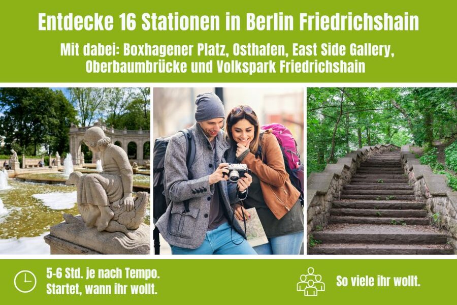 Berlin: Scavenger Hunt through Friedrichshain - Crossing the Spree: Oberbaumbrücke, East Side Gallery, and O2 World