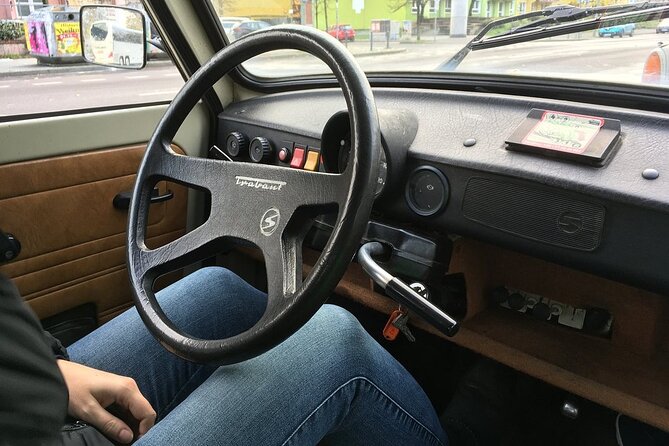Berlin Self-Drive Trabi Tour with Guide - The Checkpoint Charlie part: the end of the history loop