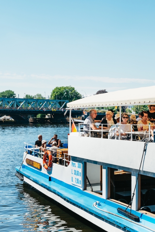 Berlin: Spree Boat Tour to Müggelsee - On-board comfort: outdoor deck shade, indoor seating, and how the bar fits in
