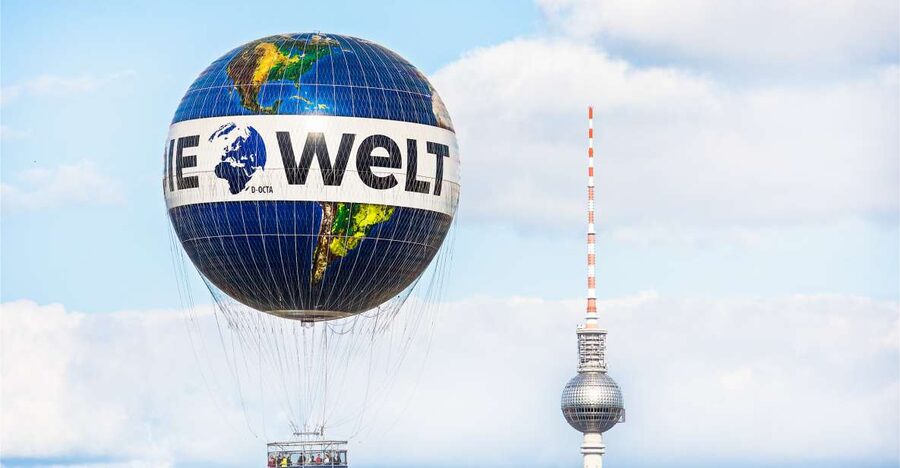 Berlin: Ticket for World Balloon with Perfect View - Where to Meet Near Checkpoint Charlie (the World Map Globe)
