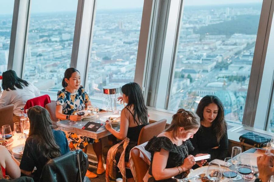 Berlin: TV Tower Sphere Tim Raue Highest Breakfast - Drinks Included, No Coffee Fancy: Simple and Straightforward