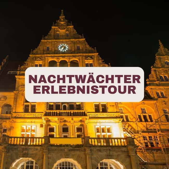 Bielefeld: Night watchman guided tour (adventure tour) - Meet at Niederwall 25, and let the Old Town Hall set the tone