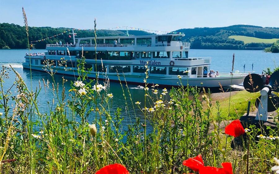 Biggesee: Boat Tour with All-inclusive cake buffet - EMS Westfalen on Biggesee: why this cruise feels different
