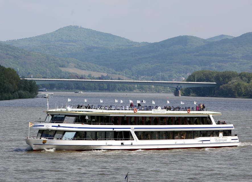 Bonn: 1.5-Hour River Cruise on the Rhine - Drachenfels outlook and the view rhythm on board