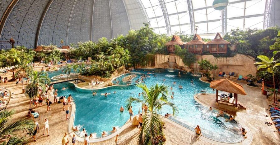Brandenburg: Tropical Islands Resort Day Ticket - Getting there from Berlin, shuttle bus and real-world timing