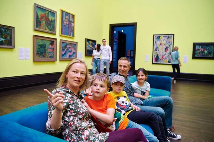 Bremen: Kunsthalle Bremen admission ticket - Kupferstichkabinett: art-on-paper in an Art Nouveau room