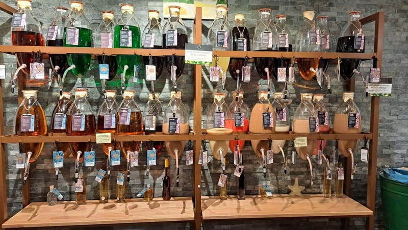 Cochem, Moselle: Boat - Beilstein, meal, wine and liqueur tasting - Inside the historic wine cellar: how the three-wine tasting works