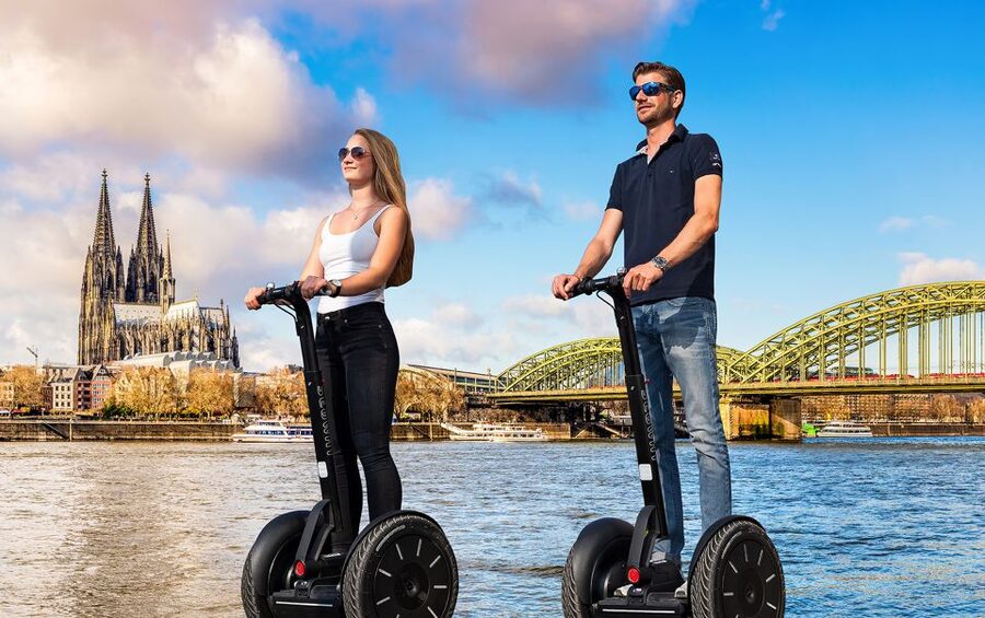 Cologne: City Highlights Segway Tour - Starting at Kennedy-Ufer: helmets on, confidence first