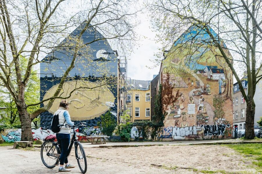 Cologne: Ehrenfeld Street Art Bike Tour - Key highlights at a glance