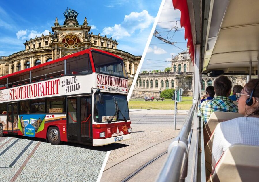 Dresden: 1-Day Hop-On-Hop-Off Bus Tour - The Route in Motion, From Postplatz-Zwinger to Frauenkirche