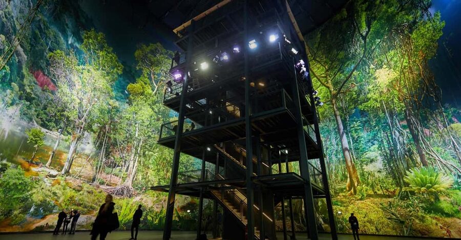 Dresden: 360° Panorama Amazonia Entry Ticket - Inside the Panometer Dresden, the gasworks building does half the work