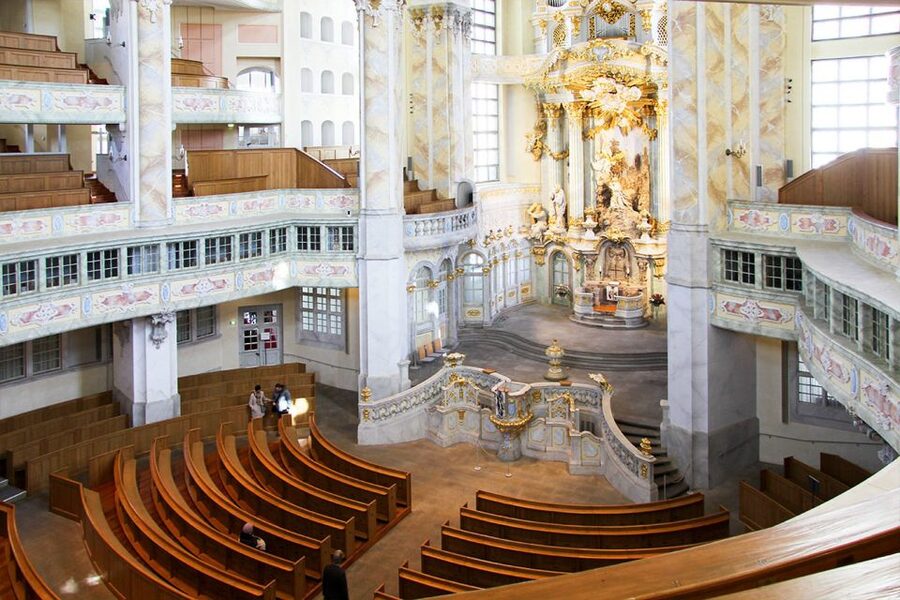 Dresden: Church of Our Lady Guided Tour of Gallery - The Ornate Interior and Cupola: What You Learn By Looking Up