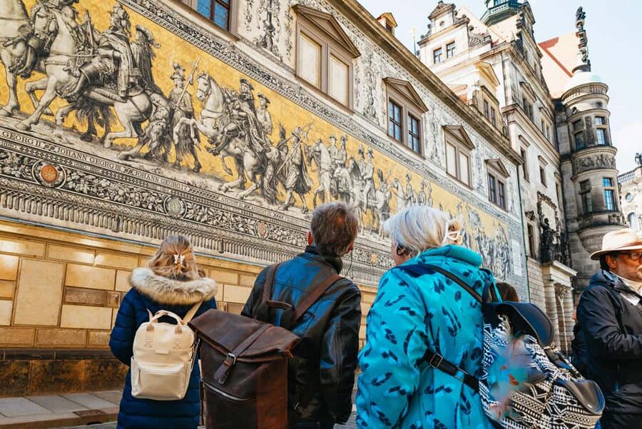Dresden: Guided City Walk - Stallhof and Fürstenzug: Dresden’s Power, Painted