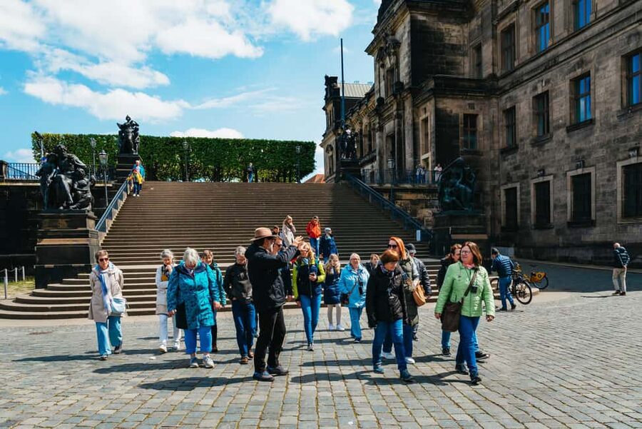 Dresden: Guided City Walk - Dresden Cathedral Area and the River Walk Energy