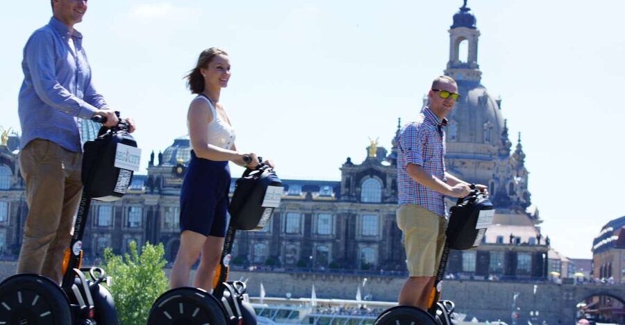 Dresden: Guided Segway Klassik Tour - Königsufer to the bridge, getting the city’s geometry in your body