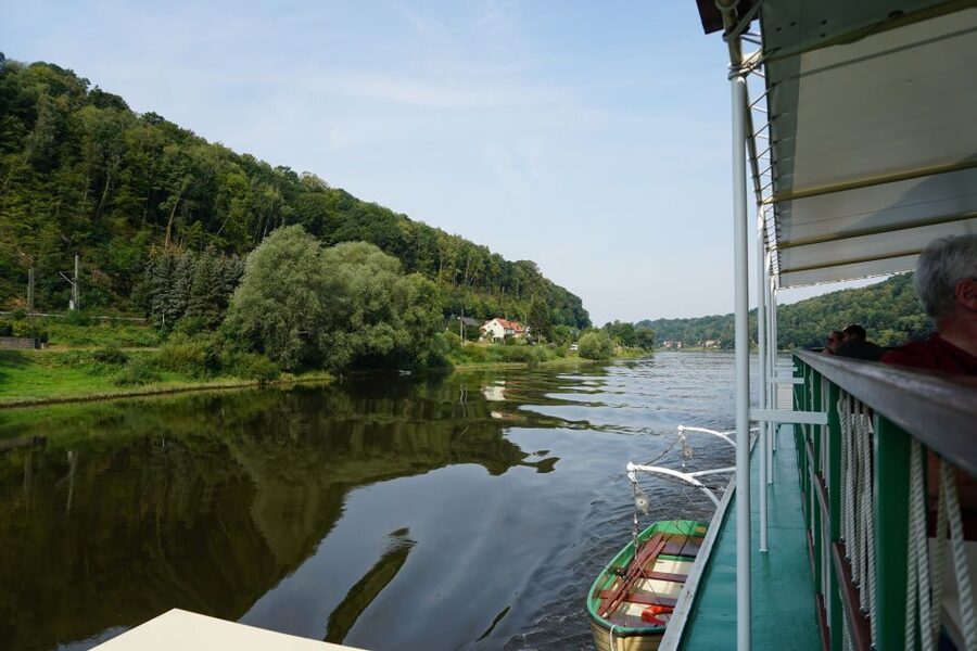 Dresden: Königstein Fortress Paddle Steamer Cruise - The Dresden part: skyline views, Canaletto moments, and riverfront perspective