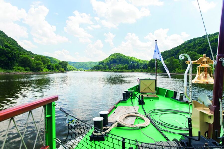 Dresden: Königstein Fortress Paddle Steamer Cruise - Rathen’s Bastei rocks and the Saxon Switzerland scenery you can read from the deck