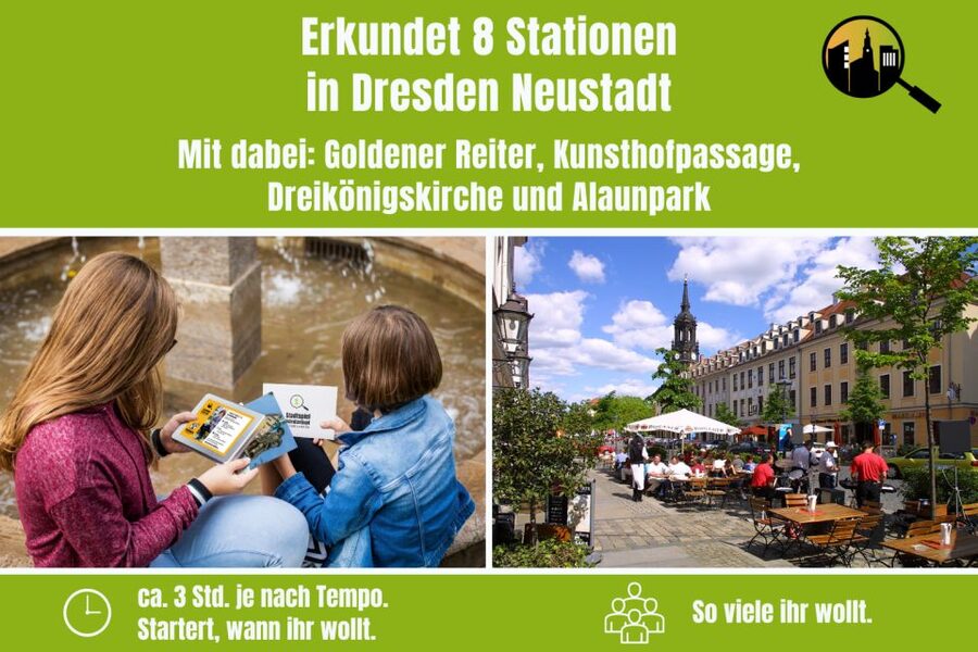 Dresden Neustadt: Scavenger Hunt for Children - The walk from Albertplatz to Alaunpark, paced for real kids