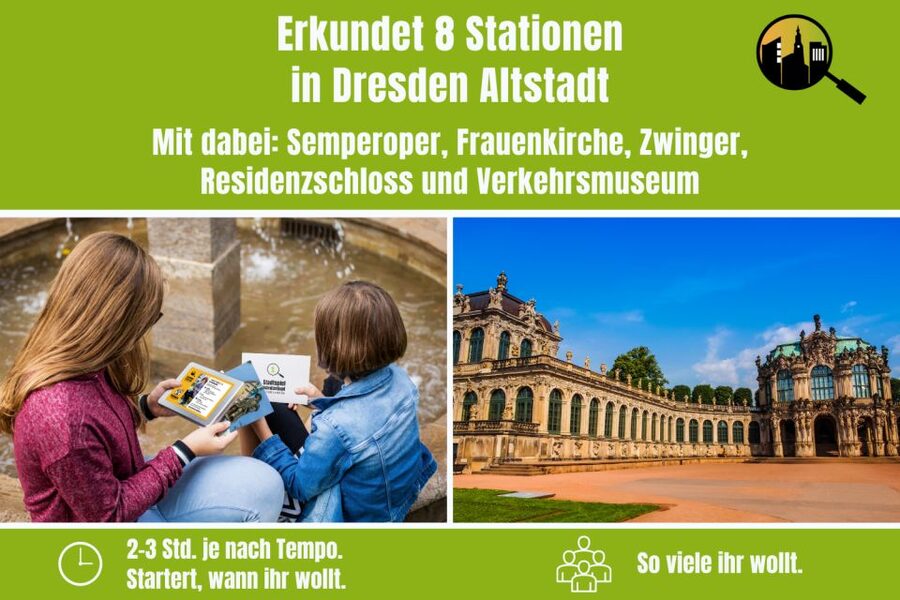 Dresden: Old Town Scavenger Hunt for Children - Dresden Old Town at kid speed, with real sights as rewards