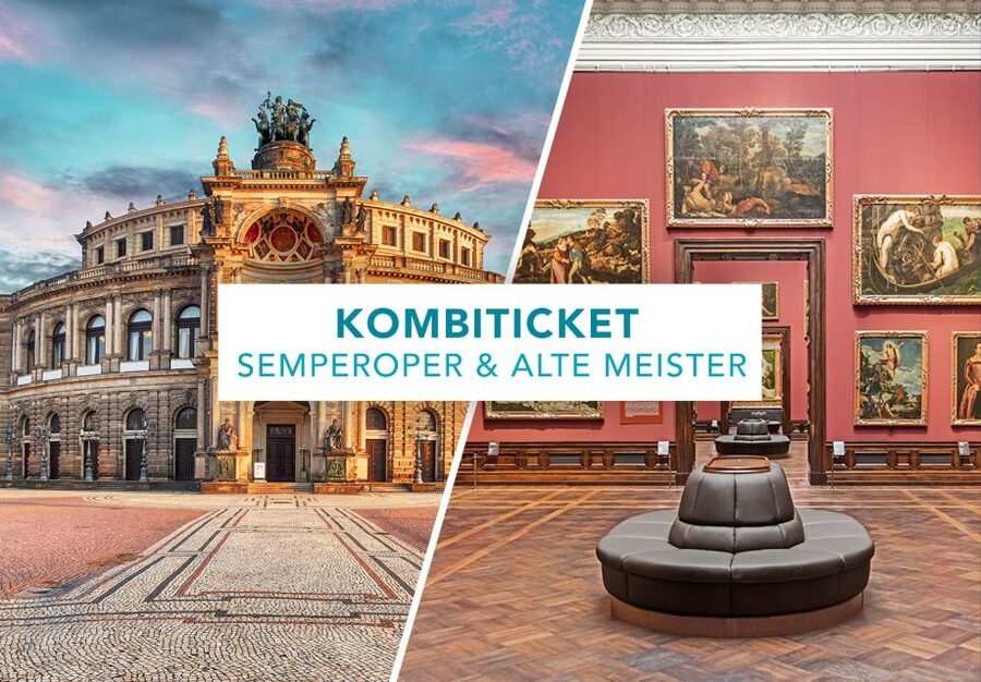 Dresden: Semperoper and Old Masters Picture Gallery - Quick flow: from the theater side to the Zwinger museum building