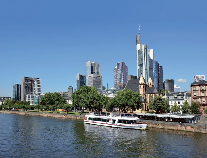 Frankfurt: 1-Hour Panorama Boat Cruise on the river Main - Where You Board at the KD Ticket Office Near Eisener Steg
