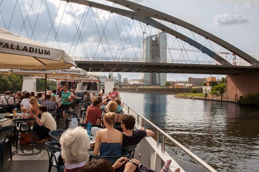 Frankfurt: 1-Hour Panorama Boat Cruise on the river Main - The Onboard Bar, Seating Comfort, and What You Can Bring
