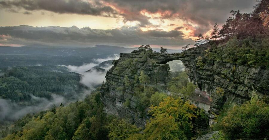 From Dresden: Bohemian & Saxon Switzerland Day Trip - Pravčická Brána: crossing from Germany into the Czech sandstone world