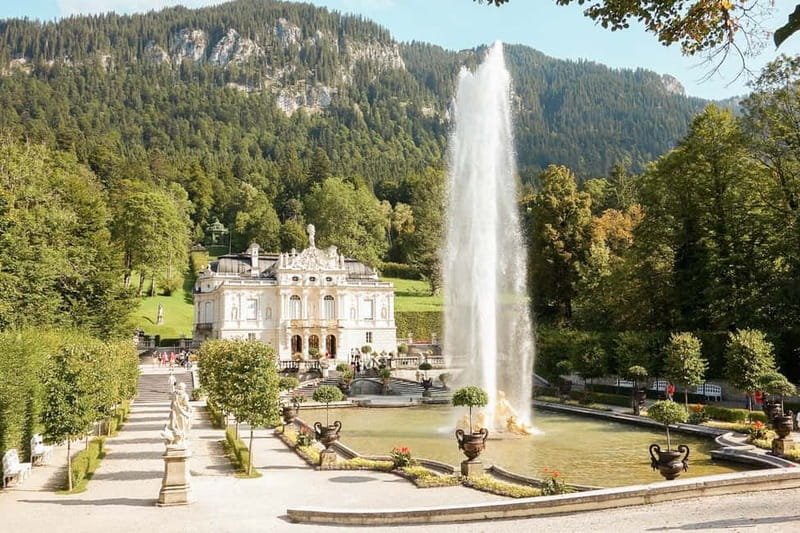 From Munich: Premium Neuschwanstein Castle & Linderhof Tour - Linderhof Palace: a calmer side of King Ludwig’s style