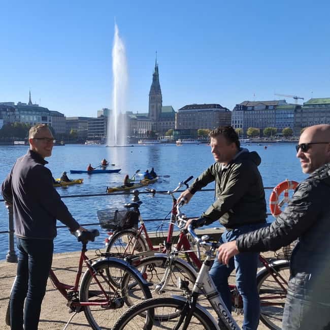 Hamburg: City Tour by Bike with Elbphilharmonie - Neuer Wall and Townhall: The City Shows Its Modern Face
