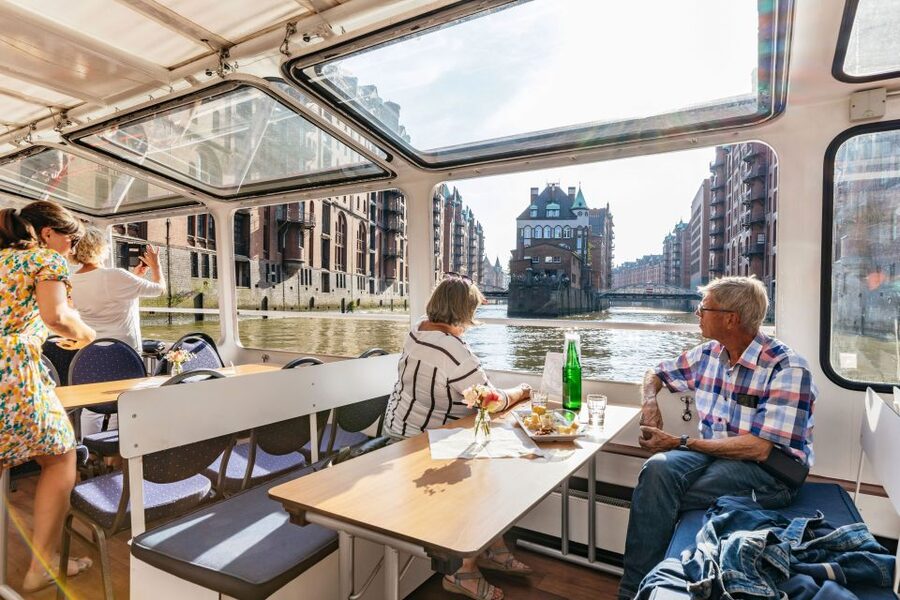 Hamburg: Harbor Cruise with Wine and Cheese - A 90-minute harbor cruise that feels like Hamburg, not just a ride