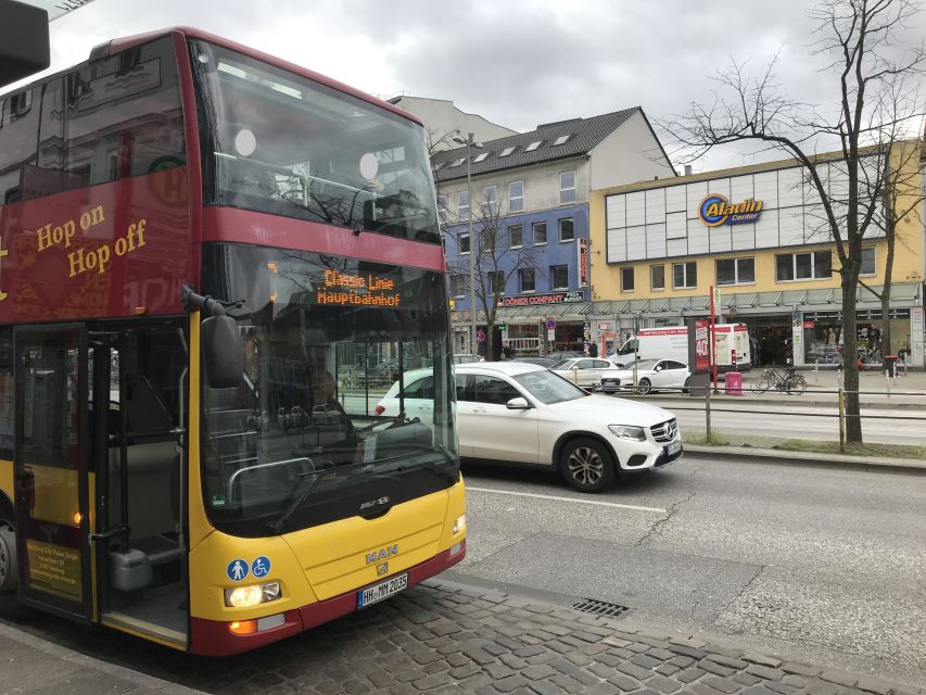 Hamburg: Line C Sightseeing Hop-On Hop-Off Bus Tour - Reeperbahn, St. Pauli Piers, and the fish market: the energy shift you will feel