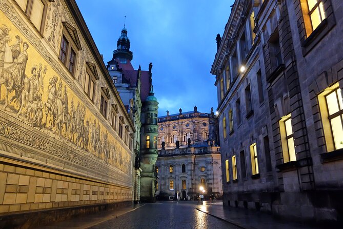 Historic Dresden Small-Group Walking Tour in English - The Fürstenzug mural: reading 24,000 porcelain tiles in plain sight