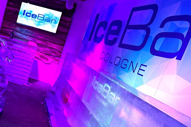 IceBar Cologne experience - Entering the ice bar: jackets, gloves, and ice glasses
