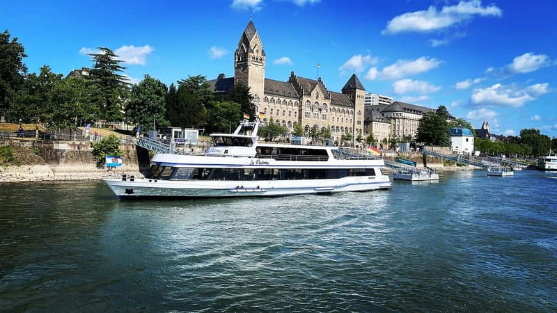 Koblenz: City & Sightseeing Boat tour on the Rhine - Finding La Paloma at Konrad-Adenauer-Ufer, bridge no. 10